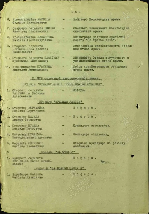 Гумеров Ф.Г. орден крансой звезды