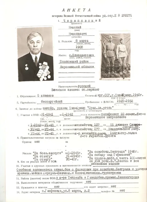 Череповский Н.Н.