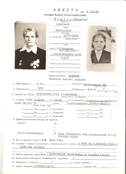 Фомина А. В.