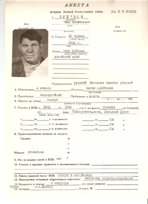 Чужиков И.В.