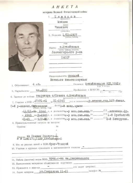 Тимаков М. И.