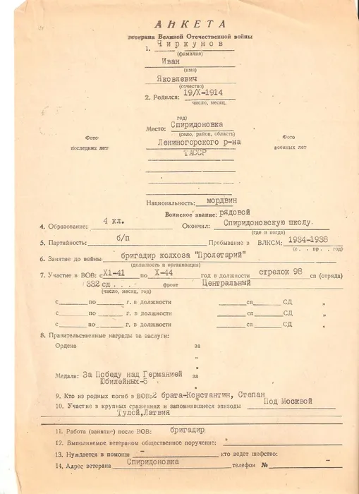 Чиркунов И.Я.