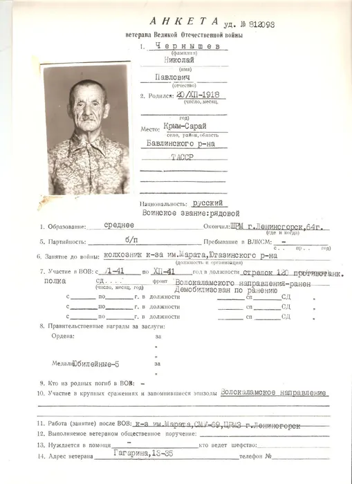 Чернышев Н.П.